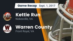 Recap: Kettle Run  vs. Warren County  2017