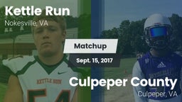 Matchup: KRHS vs. Culpeper County  2017