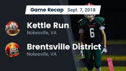 Recap: Kettle Run  vs. Brentsville District  2018