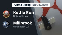 Recap: Kettle Run  vs. Millbrook  2018