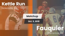 Matchup: KRHS vs. Fauquier  2018