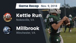 Recap: Kettle Run  vs. Millbrook  2018