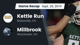 Recap: Kettle Run  vs. Millbrook  2019
