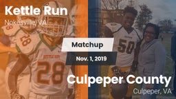 Matchup: KRHS vs. Culpeper County  2019