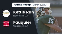 Recap: Kettle Run  vs. Fauquier  2021