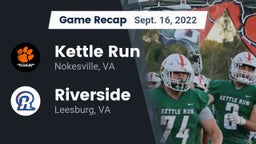 Recap: Kettle Run  vs. Riverside  2022