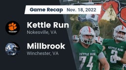 Recap: Kettle Run  vs. Millbrook  2022