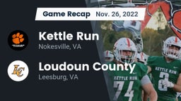 Recap: Kettle Run  vs. Loudoun County  2022