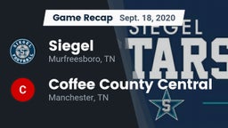 Recap: Siegel  vs. Coffee County Central  2020