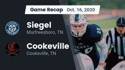 Recap: Siegel  vs. Cookeville  2020