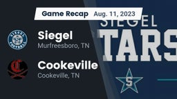 Recap: Siegel  vs. Cookeville  2023