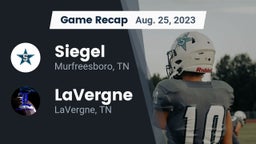 Recap: Siegel  vs. LaVergne  2023