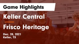 Keller Central  vs Frisco Heritage  Game Highlights - Dec. 28, 2021