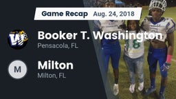 Recap: Booker T. Washington  vs. Milton  2018