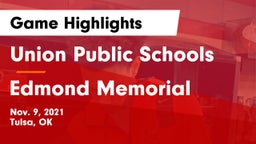 Union Public Schools vs Edmond Memorial  Game Highlights - Nov. 9, 2021