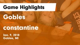 Gobles  vs constantine Game Highlights - Jan. 9, 2018