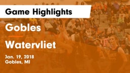 Gobles  vs Watervliet  Game Highlights - Jan. 19, 2018