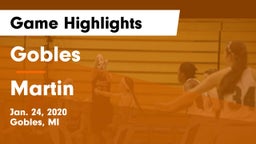 Gobles  vs Martin  Game Highlights - Jan. 24, 2020