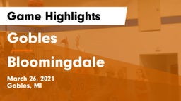 Gobles  vs Bloomingdale Game Highlights - March 26, 2021