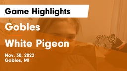 Gobles  vs White Pigeon  Game Highlights - Nov. 30, 2022