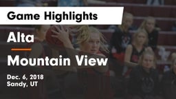 Alta  vs Mountain View  Game Highlights - Dec. 6, 2018