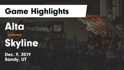 Alta  vs Skyline Game Highlights - Dec. 9, 2019