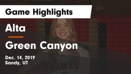 Alta  vs Green Canyon  Game Highlights - Dec. 14, 2019