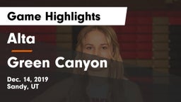 Alta  vs Green Canyon  Game Highlights - Dec. 14, 2019