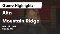 Alta  vs Mountain Ridge  Game Highlights - Dec. 19, 2019