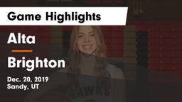 Alta  vs Brighton  Game Highlights - Dec. 20, 2019