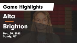 Alta  vs Brighton  Game Highlights - Dec. 20, 2019