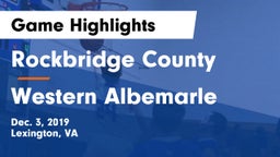 Rockbridge County  vs Western Albemarle  Game Highlights - Dec. 3, 2019