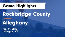 Rockbridge County  vs Alleghany  Game Highlights - Jan. 11, 2020
