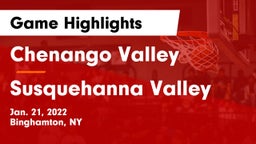 Chenango Valley  vs Susquehanna Valley  Game Highlights - Jan. 21, 2022