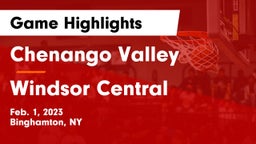 Chenango Valley  vs Windsor Central  Game Highlights - Feb. 1, 2023