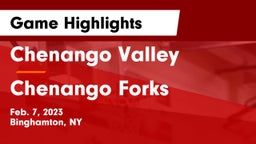 Chenango Valley  vs Chenango Forks  Game Highlights - Feb. 7, 2023