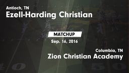 Matchup: Ezell-Harding vs. Zion Christian Academy  2016