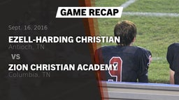 Recap: Ezell-Harding Christian  vs. Zion Christian Academy  2016