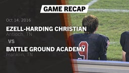 Recap: Ezell-Harding Christian  vs. Battle Ground Academy  2016