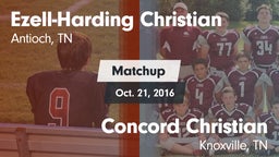 Matchup: Ezell-Harding vs. Concord Christian  2016