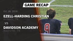 Recap: Ezell-Harding Christian  vs. Davidson Academy  2016