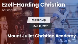 Matchup: Ezell-Harding vs. Mount Juliet Christian Academy  2017