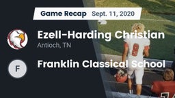 Recap: Ezell-Harding Christian  vs. Franklin Classical School 2020