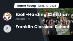 Recap: Ezell-Harding Christian  vs. Franklin Classical School 2021