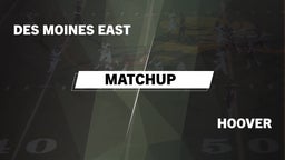 Matchup: Des Moines East vs. Hoover  2016