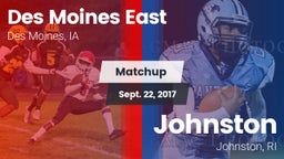 Matchup: Des Moines East vs. Johnston  2017