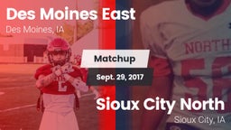 Matchup: Des Moines East vs. Sioux City North  2017