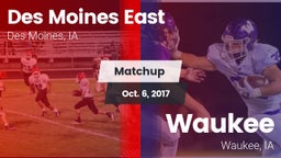 Matchup: Des Moines East vs. Waukee  2017