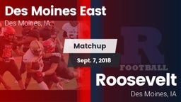 Matchup: Des Moines East vs. Roosevelt  2018