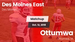Matchup: Des Moines East vs. Ottumwa  2018